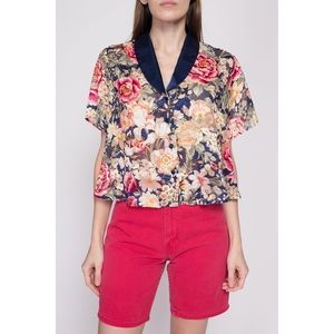 Victoria's Secret Vintage 90’s Gold Label Sheer Floral Intimate Top Size Large